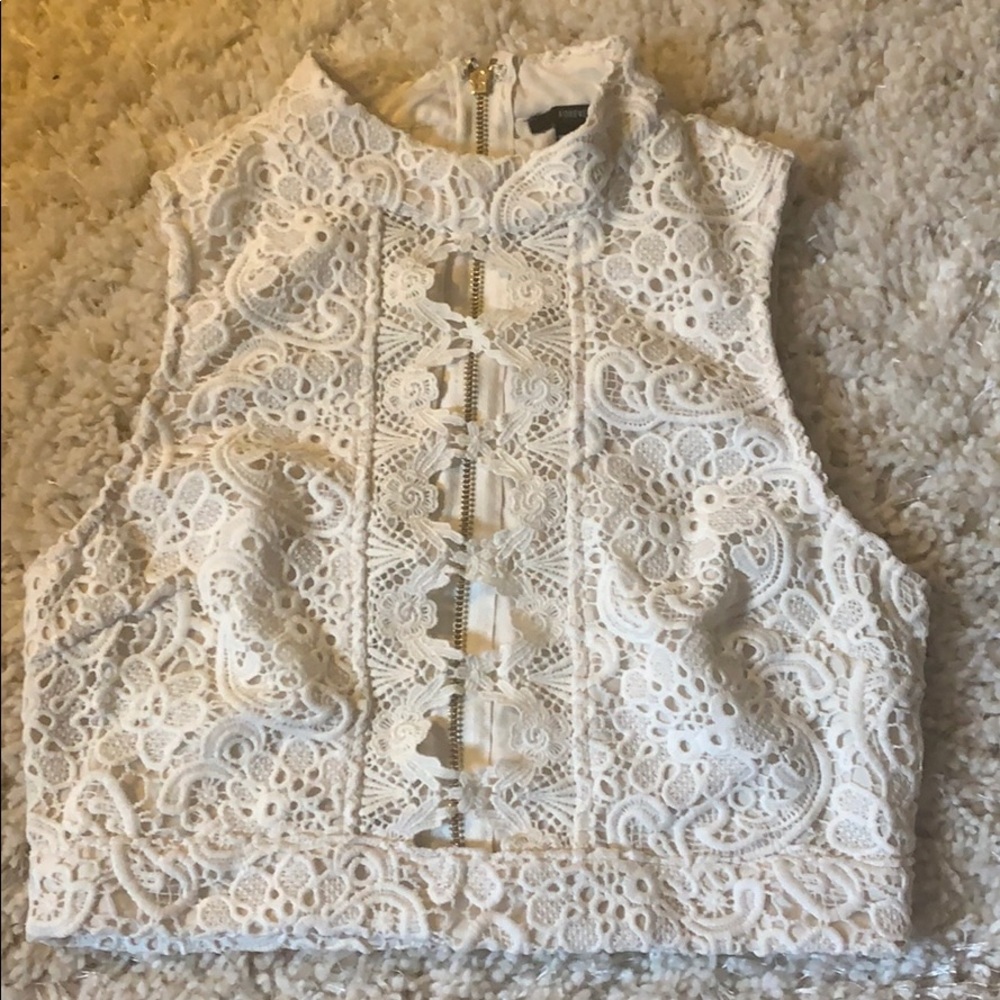 a beautiful lace crop top
